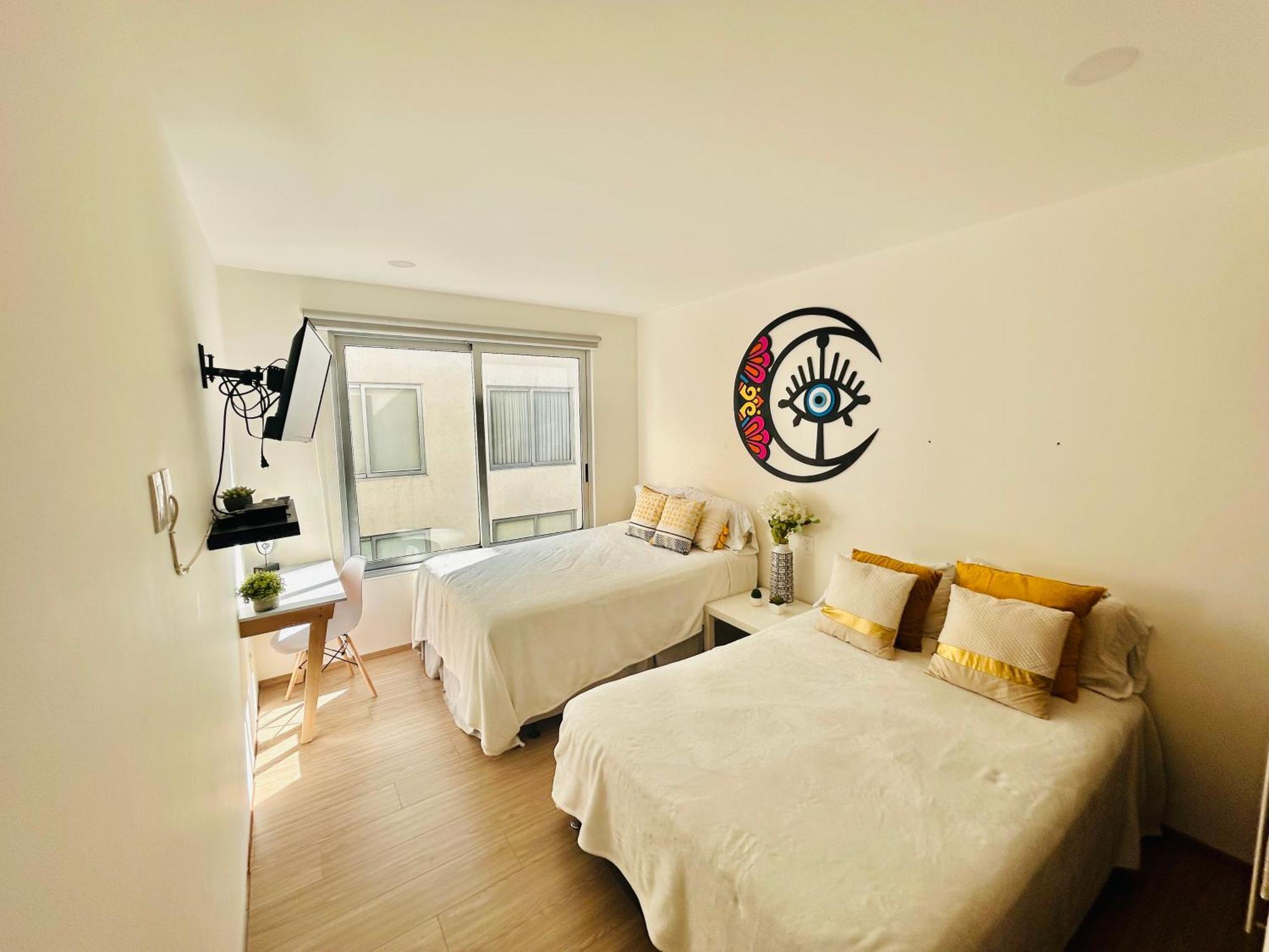 Espectacular Departamento/Estacionamiento, 3 Tv'S Appartement Mexico-stad Buitenkant foto